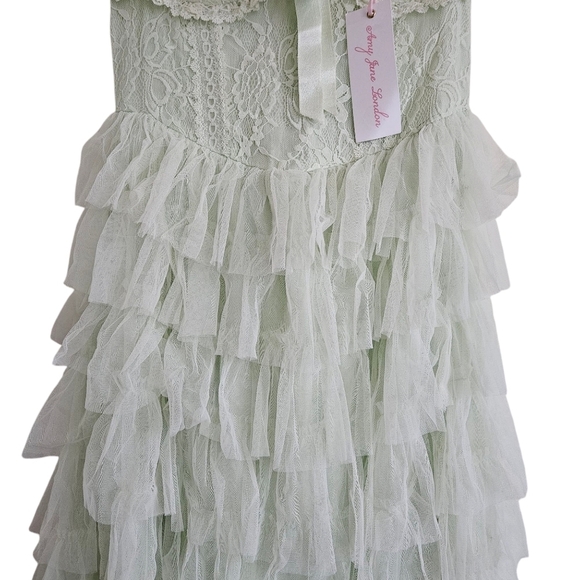 Amy Jane London Chinoise Green Sofia Maxi Dress NWT - Picture 7 of 13